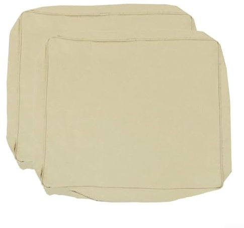 600D Oxford Stoff 2pcs Sofa Mat Covers Replacement Set Waterproof for Outdoor and Indoor Cushion Protection (Beige)