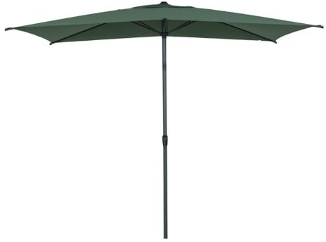 Hespéride - Ombrellone loompa rettangolare diritto inclinabile 3x2m verde oliva