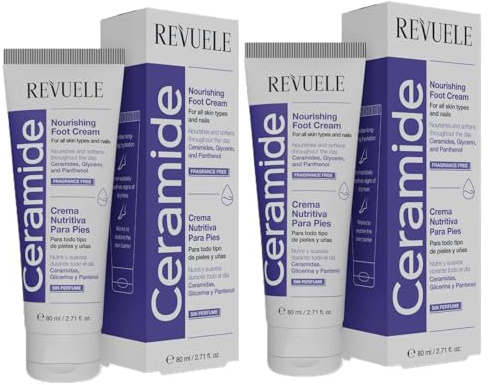 2er Pack REVUELE Ceramide Nährende Fußcreme 2x 80ml