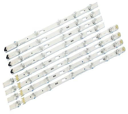 HCPGBGLBTF Bande de rétroéclairage LED for Samsung UA43KU6000 UA43KU7000 UA43MU6100 UN43MU6100 UE43KU6000 UE43MU6105 UE43MU7003 UN43KU6300 rétroéclairage LED du téléviseur(8 PCS For 1 TV)