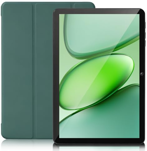 SANNUO Tablet, 10 Pollici Android 15 Tablet, Processeur Octa-Core Ultra, 30GB RAM 128GB ROM (2TB Espandibili), Schermo HD IPS, Wi-Fi 5G Rapide, Widevine L1, 6000mAh, 13MP+5MP, Custodia inclusa-verde