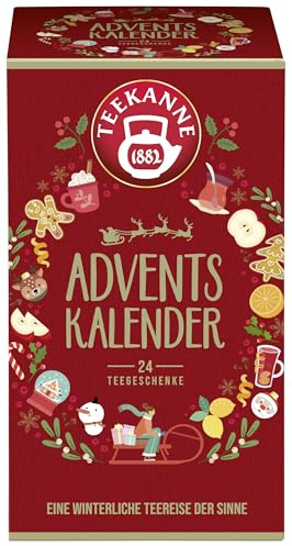 TEEKANNE Adventskalender, 24 Teegeschenke mit Früchte- und Kräutertee | Perfekt zum Verschenken, Teilen oder für die tägliche persönliche Auszeit im Winter
