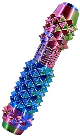Rotating Fidget Roller, Spiky Stress Toy Keychain, Portable Sensory Gadget with Smooth Spin Design, Durable ABS Relax Tool, Compact Anti Stress Style, Focus Accessory for Study Work