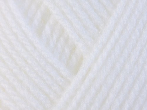 James C Brett Baby DK White Yarn - 100g