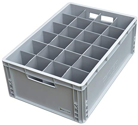 Glassjacks Wine Glass Storage Crate 24 Cells | Glass or Item width 65mm to 81mm, Glass max height 200mm