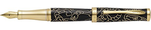 CROSS Special Edition Year of The Goat Lacquer 23 K Gold Fountain Pen - Black