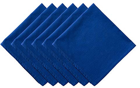 DII Solid Napkin Set Collection, 20x20, Anchor Blue, 6 Piece