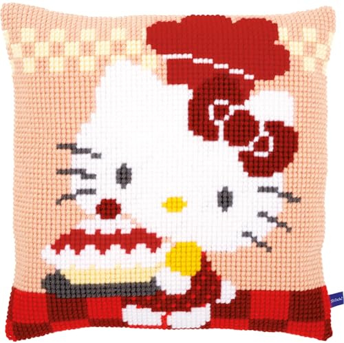Vervaco Hello Kitty Pie Baking Cross Stitch Cushion