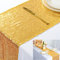 ShinyBeauty Sparkly Gold Pailletten Tischläufer für Hochzeit/Events Dekoration 30 * 180 cm (Gold, 1)