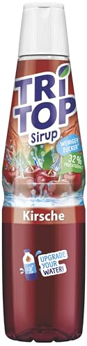 TRi TOP Kirsche | kalorienarmer Sirup für Erfrischungsgetränk, Cocktails oder Süßspeisen | wenig Zucker (1 x 600ml)