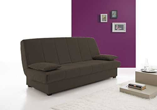 HOGAR24 ES - Sofa Cama Clic CLAC con ARCÓN DE ALMACENAJE Chocolate