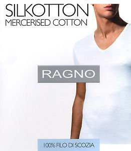 RAGNO 3 Maglie Scollo A V Filo di Scozia SILKCOTTON (Art.601698)
