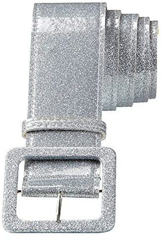W WIDMANN MILANO Party Fashion - Cinturón con purpurina, aprox. 120 cm, accesorio para disfraces disco de los años 70