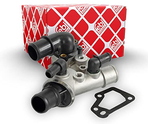 febi bilstein 47929 Thermostat mit Gehäuse und Dichtung , 1 Stück | Kompatibel mit: FIAT PUNTO, PUNTO Van, STRADA Pick-up