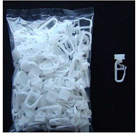 200 sehr stabile Profi Gardinen X Gelenk Gleiter Faltenhaken mit Widerhakenverschluss ! Für Aluminium Schienen mit 6 mm Laufausschnitt