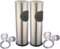 Papelera Metal Torre con Cubo Basura - Cenicero para Interior o Exterior - Pack 2 UDS - 14.5x 55 CM
