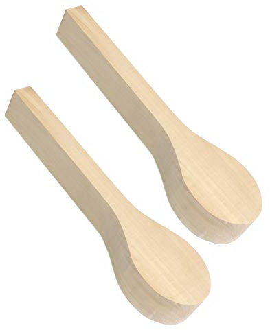 BeaverCraft, Pieza de Madera de Tilo en Bruto para Tallar Cucharas para Principiantes BB1, Artesanía de Tallado, Piezas de Madera en Bruto para Tallar