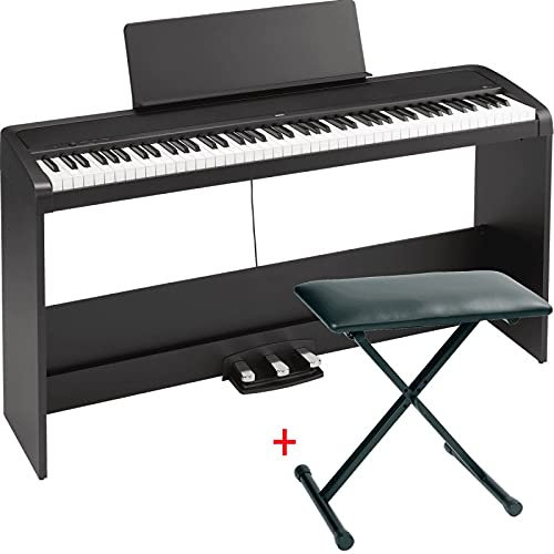 Korg B2SP nero - Piano digitale 88 tasti con supporto e pedali + panca