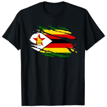 Zimbabwe In My DNA Zimbabwe Flag Proud Zimbabwean Men Women T-Shirt