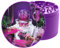 GRINDNATION Premium Design Grinder Crusher 'PROFESSOR' | Purple | ø 63mm groß | scharfes Mahlwerk | 4-teilig | Set inkl. Beutel, Schaber & Pinsel
