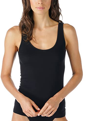 Mey - Noblesse - Sporty Hemd - Achselhemd - 2er Pack (42 Schwarz)