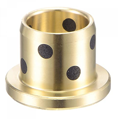 sourcing map Geflanscht Gleitlager 16mm 20mm 15mm 26mm 3mm Flansch Ölfrei Buchsen Messing