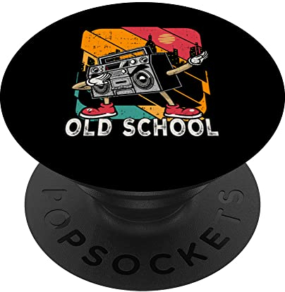 Ghetto Blaster 80er 90er Jahre Hip Dabbing Old School Boombox PopSockets mit austauschbarem PopGrip