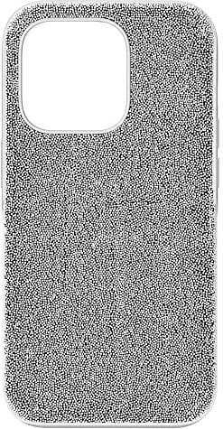 Swarovski High iPhone 14 Pro Max Case, Silver Crystal Smartphone Case from the High Collection