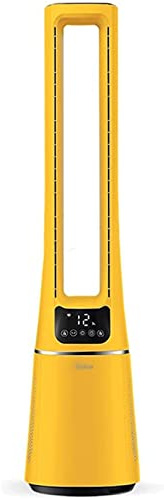 Habiba Indoor Standing Fans Tower Fan Oscillating Movement 12 Modes 12H Timer Remote Control Bladeless Floor Fan Quiet 360°Oscillating