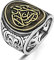 Islamischer Herren-Ring La Galibe Illallah aus 925er Sterlingsilber, Metall, Kein Edelstein