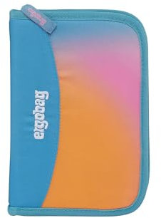 ergobag Federmäppchen Set 22-teilig, Lyra Buntstifte, Stundenplan-Fach, Kleingeld Fach, Lineal UrlaubsfieBär - Pink