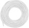 Gaine Spirale Flexible Universel 12m x 8mm, Gaine Torsadée Cache Câbles, Tube de Rangement Câble Protection Fils Electrique TV/PC/USB (Blanc Transparent)