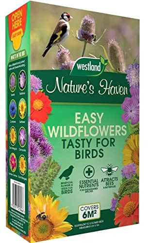Nature's Haven 20500330 Easy Wildflowers for Birds,1.2KG (6m2) Carton