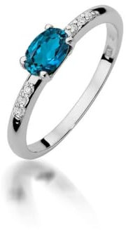 Lumari Gold - Verlobungsring Damen Ring Gold 585 Echtgold 14k Gelbgold mit natürlichem Diamanten Damen Solitär Versprechen Ring Rubin Brillanten - Ringe Frauen