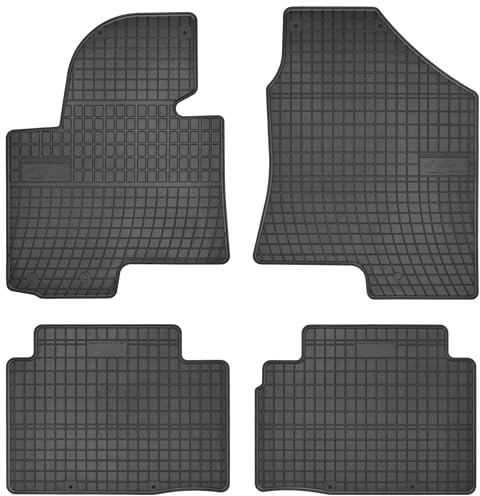 SMK Gummimatten auto fußmatten Satz passend für Kia Sportage III 2010-2015 Erleben Sie einen neuen Standard des Reisens mit rutschfesten auto fussmatten - Mehrjahres- auto teppiche für alle Straßenver