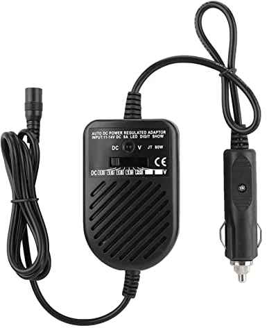 Tbest Allume Cigare Laptop,Allume Cigare Laptop,Maxinpower Chargeur Universel 12V,Chargeurs Et Adaptateurs 80W DC Car 15‑24V Power Supply Adapter Set for Laptop Notebook