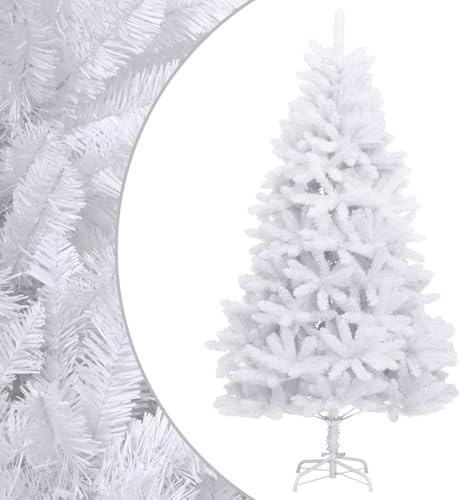 vidaXL Künstlicher Weihnachtsbaum Klappbar mit Ständer Weiß 300 cm