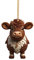 Weihnachtsdeko 2D Weihnachtskuh Anhänger Acryl Kuh Weihnachtsschmuck Lustig Weihnachtskugel Kuh Ornament Fenster Tür Auto Hängende Deko Party Weihnachten Geschenk Christbaumschmuck (a-A, One Size)
