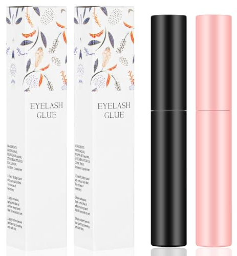 Wimpernkleber Strip, 2PC Langanhaltend und Schnelltrocken Wimpern Extensions Kleber, 5ml Lash Glue für Falsche Wimpern zum Kleben mit Extra Starkem Halt, Wimpernkleber für Wimpernverlängerung
