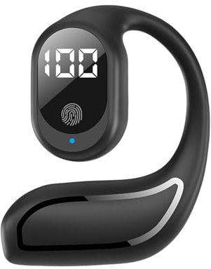 Xmenha Oreillette Bluetooth sans Fil Appel Libre Écouteurs Bluetooth 5.3 avec Mic Intégré sans Fil Casque Bluetooth Mono écouteur Etanche IPX4 avec Son HiFi Stereo Contrôle Tactil Longue Autonomie