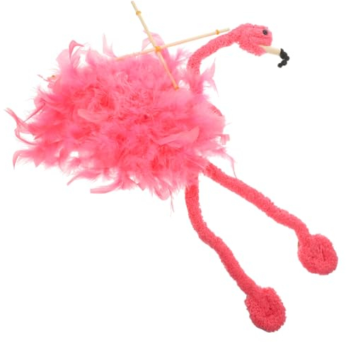 ORFOFE Plüschschnur Flamingo Marionetten Puppenspielzeug Puppen Für Erwachsene Lustige Marionetten Plüschmarionetten Puppenspielzubehör Straußenpuppen Marionettenpuppen