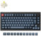Keychron V1 Max 75% Custom Mechanical Keyboard ISO UK Layout, QMK Wireless Gaming Keyboard with Programmable Knob, Hot-Swappable Gateron Banana Switch with RGB Backlits for Mac Windows Linux