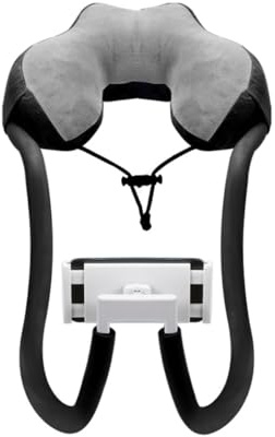 Handyhalter für Nackenkissen, Schwanenhals, mit 360°-Clip | Universal, Handyhalterung, Tablet-Ständer, für iPhone 17/16/15/14/14 Pro Max/13
