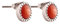 QOSS Ohrstecker DO rund Ø 6 mm flamingo