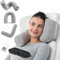 EPROICKS Nackenkissen Flugzeug - Kann Biegen Memory Foam Reisekissen, Nackenhörnchen Erwachsene für Auto, Züge, Reise (Grau)