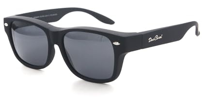 DanCarol DC-POL-2064-C1- Schwarz -ideal für Brillenträger Mit Polarisierte Gläser
