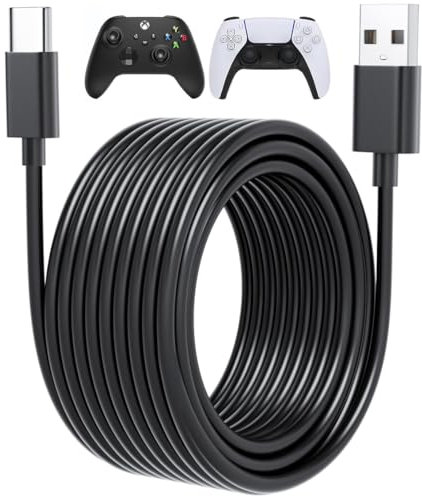 4.5M Long PS5 Controller Charger Cable for Sony PlayStation 5 Charging Cord for Xbox Series X/S Controller Charger Cord PS 5 Dual Sense Wireless,USBC Type C Wire PS5 USB C Cable 15FT 4. 5 Meters