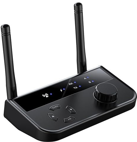 SHINEOFI Ricevitore Trasmettitore Wireless 5.3 Per Tv e Cuffie Connessione Stabile Audio Stereo e Compattezza Per Uso Domestico