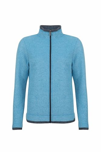 Weird Fish Ariana Full Zip Grid Fleece Sky Blue Size 12. (Jumper/Sweater/Fleece)
