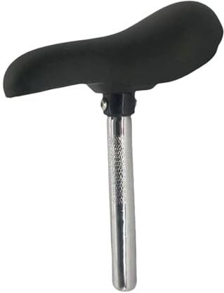 Kinder Fahrradsattel mit Sattelstütze 25,4 mm Durchmesser, Komfortabler Ersatzsattel für Kinderfahrräder, 8.27x5.31 inch Sitzkissen